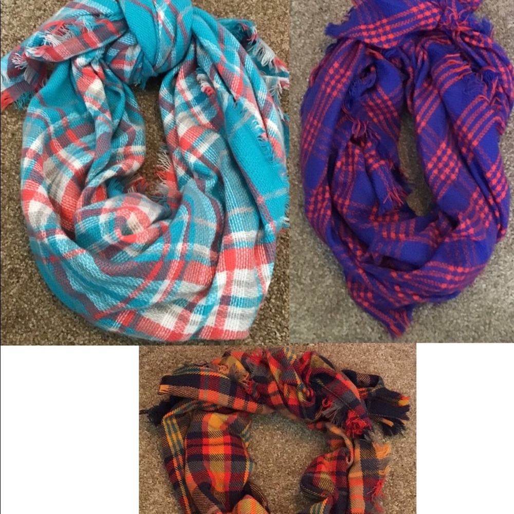 Set of 3 Fall and Spring Scarves